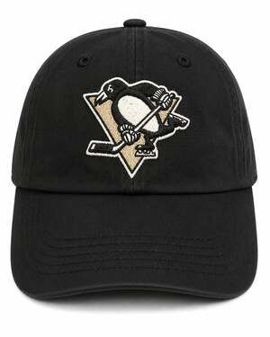 Pittsburgh Penguins Hat Fitted Sz M 47 Brand Franchise Black NHL Embroidered R15